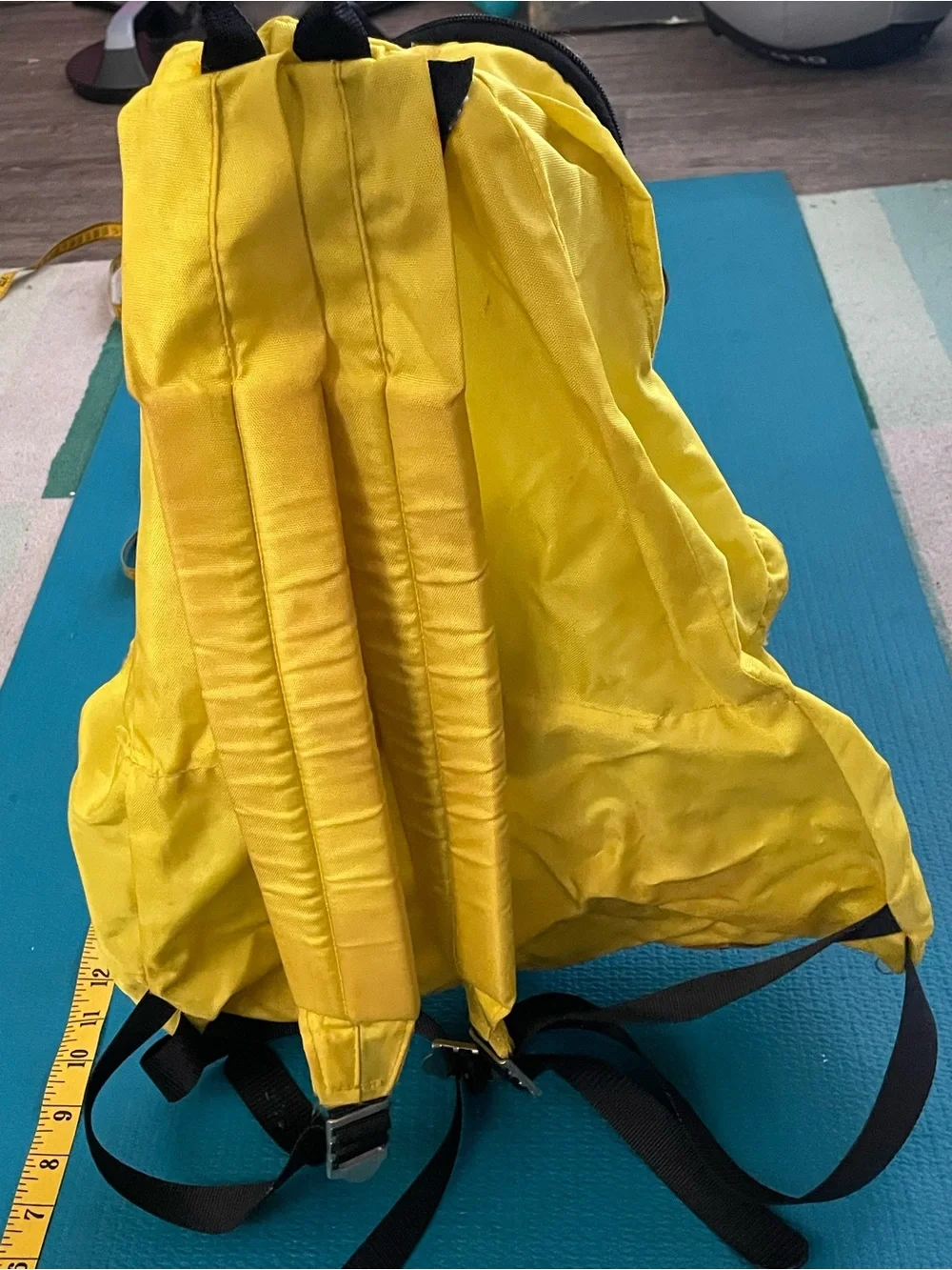 Vintage Neon Yellow TexSport Yukon 2 Pocket Small Backpack